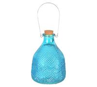 1 x piège à guêpes extra large en verre avec cintre en métal par CKB LTD - Design traditionnel attrayant à suspendre piège à insectes piège à insectes pour intérieur ou extérieur (bleu)