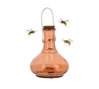 1 x piège à guêpes extra large en verre avec cintre en métal par CKB LTD - Design traditionnel attrayant pot à miel à suspendre piège à insectes piège à insectes pour intérieur ou extérieur jardin
