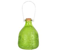 1 x piège à guêpes extra large en verre avec cintre en métal par CKB LTD - Design traditionnel attrayant à suspendre piège à insectes piège à insectes pour intérieur ou extérieur (vert)