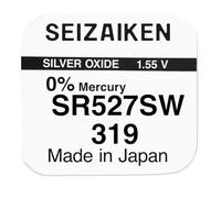 1 x Pile à l'oxyde d'argent Seizaiken Seiko 319 SR527SW 1,55 V