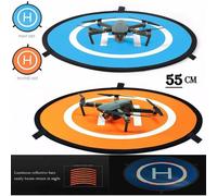 1 X Plateforme D'atterrissage Pliable R¿¿Versible Pour Drone (55 Cm, Bleu/Orange)-Générique Orange