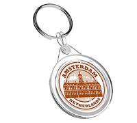 1 x porte-clés Amsterdam Pays-Bas DAM - IR02 pour maman, papa, enfant, cadeau d'anniversaire #4295, multicolore, M