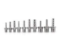 1 X Raccord Pour Tuyau Barbier Adaptateur Queue En Acier Inoxydable SS304 1/2 X 10 Mm Pour Système Hydraulique