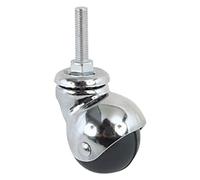 1 X ROUE POUR MEUBLES ART.165/B ø 30 - axe 8 x 15 mm - noir