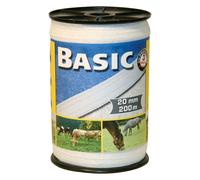 1 X RUBAN eLECTRIQUE H 20 mm - 4 fils - mt. 200 blanc