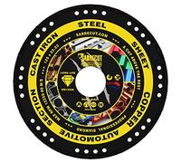 1 x SabreCut VBSC125ME 125mm (5") x 22,23mm alésage meuleuse d'angle de coupe en métal brasé sous vide scie circulaire lame de disque diamant compatible avec Bosch Dewalt Makita et bien d'autres