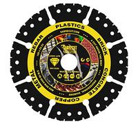 1 x SabreCut VBSC180MU 180mm (7") x 22,23mm alésage brasé sous vide multi-matériaux meuleuse d'angle de coupe scie circulaire lame de disque diamant compatible avec Bosch Dewalt et bien d'autres