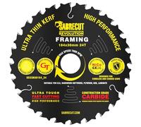 1 x SCCSN30184_24 SabreCut 184mm 24 dents x 30mm haute performance trait ultra fin contreplaqué bois aggloméré cadre lame de scie circulaire