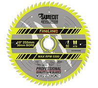 1 x SCCSW25560 SabreCut 255 mm 60T x 30 mm Alésage FineLine Thin Kerf Bois Contreplaqué MDF Aggloméré Coupe transversale et coupe longitudinale Lame de scie circulaire