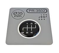 1 x schalthebel autocollant Diamètre = 35 mm 5 vitesses Pommeau de levier emblème silicone Stickers | modèle 2