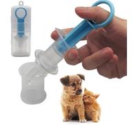 1 x seringue buccale bleue pour animal domestique avec embout souple en plastique pour animal domestique