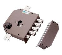 1 X SERRURE TRIPLE APPLIQUE POUR CYLINDRE EUROPeEN ART. 630 Dx E 63 - 132 x 146 mm