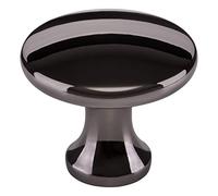 1 x SO-TECH® Bouton de Meuble DENISE Chrome noir Ø 29 mm - le Design rencontre la Fonctionnalité - Bouton Bouton pour