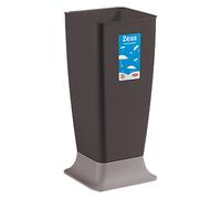 1 X SUPPORT DE PARAPLUIE ZEUS travertin blanc - base gris tourterelle clair