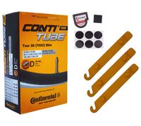 1 x tuyau Continental 28-622 | valve Dunlop 700 x 28 C DV 40 mm + lève-pneu