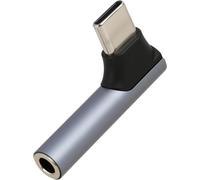 1 x USB C Jack Adapter 3.5 mm Angled 90 Degrees,Compatible with iPhone 16 Plus Pro Max,MacBook,iPad Pro,Galaxy S24 Ultra,Pixel 9-Black