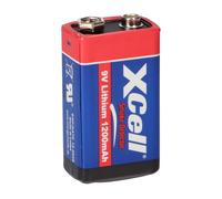 1 X XCell Lithium 9V Bloc 1200 mAh Idéal Pour Détecteurs De Fumée