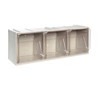 1 XARMOIRE 3 TIROIRS.BOÎTE CRISTAL MM.600X200X215H