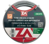 1 XCÂBLE EN ACIER GALVANISe 19F D. 1,2 MT 25