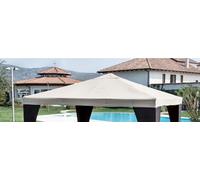 1 XCOUVERCLE SUPeRIEUR POUR GAZEBO EN BOIS 3X4POLIER.