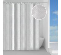 1 XPOLIES DE RIDEAUX DE DOUCHE GEDY. NEIGE 1328 120X200