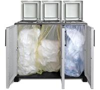 1 XPOUBELLE 3 PORTES 102X37XH90 CM ART PLAST