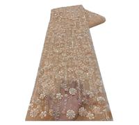 1 Yards Sequins Bead Lace Fabric Embroidery Tulle For Women Wedding Dress Craft(Color 5)