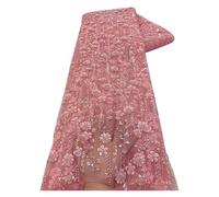 1 Yards Sequins Bead Lace Fabric Embroidery Tulle For Women Wedding Dress Craft(Color 9)