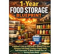 1-Year Food Storage Blueprint: A Beginner’s Step-by-Step Guide to Building a Long-Term Emergency Food Supply, Creating a Prepper Pantry, Food ... Stockpile Plan, and Survival Pantry Meals