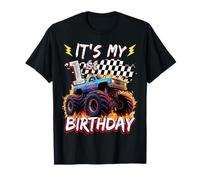1 Year Old Boys Monster Truck It's My 1st Birthday Party T-Shirt
