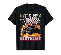 1 Year Old Boys Monster Truck It's My 1st Birthday Party T-Shirt