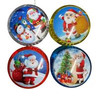 1 Yoyo lumineux à DEL de Noël aléatoire - Jouet yo-yo clignotant pour enfants, fonction de retour automatique, cadeau amusant, taille 5,5 cm