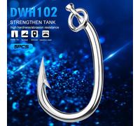(10/0#) Tuna Hook Sea Fishing Stainless Steel Hook Barbed Tuna Hook Seawater Corrosion Resistant Ship Fishing Big Fish Hook