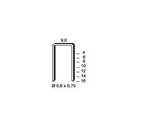 10 000 agrafes galvanisées V-08 - 9 x 8 x D. 0,6 x 0,75 mm - 6V-081 - Alsafix