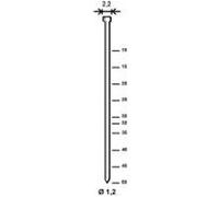 10 000 finettes minibrads galvanisés en bande D. 1,2/2,2 x L. 25 mm J-25 - 6J-251 Alsafix G