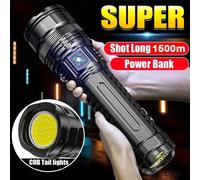 10 000 lumens Projecteur LED super lumineux 800W, batterie intégrée, projecteur d'urgence 4 km, cadeau de vacances DABS