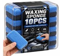 10/1 Pièces Tampons Applicateurs de Cire pour Voiture, Éponges de Polissage en Microfibre, Éponges Douces pour le Detailing Automobile, Éponge de Nettoyage en Mousse, Tampon d'Entretien pour Peinture