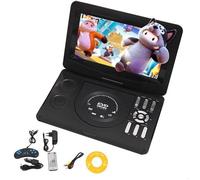 10.1 Pouces Lecteur DVD Portable, Lecteur EVD Mobile HD, Mémoire de Lecture, Haut-parleurs Stéréo, Compatible Disques/Carte SD/USB