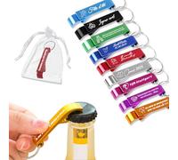 10-100 Décapsuleur Porte Cle Personnalisé en Aluminium Personnalisable Decapsuleur avec Texte Icônes Name Approprié Cadeaux pour Fêtes Anniversaires Mariages Activité (50)