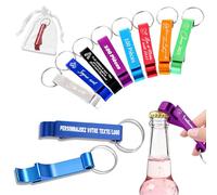 10-100 Décapsuleur Porte Cle Personnalisé en Aluminium Personnalisable Decapsuleur avec Texte Icônes Name Approprié Cadeaux pour Fêtes Anniversaires Mariages Activité (100)
