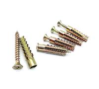 10-100 jeux/20-200 pièces Cheville d'expansion en acier en forme d'arbre avec vis for mur en béton, mur creux et mur en bois M5 M6 M8(M6x32,50 sets(100pcs))