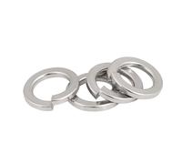 10/100 pièces 2#4#6#8#10#12#1/4 5/16 3/8 7/16 1/2 304 A2 en acier inoxydable, rondelle à ressort Standard US UK, joint élastique verrouillage fendu(2#-100 PCS)