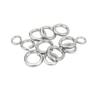 10/100 pièces 2#4#6#8#10#12#1/4 5/16 3/8 7/16 1/2 304 A2 en acier inoxydable, rondelle à ressort Standard US UK, joint élastique verrouillage fendu(10#-100 PCS)