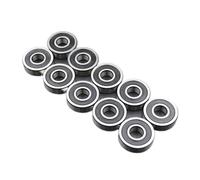 10/100 pièces 608 606 607 609 625 626 627 628 629 2RS roulements DDU alésage 5mm 6mm 7mm 8mm 9mm roue à rouleaux roulement scellé lubrifié(608 2RS Premium,100pcs)