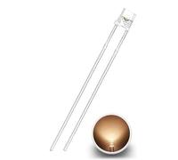 10-100 pièces de diodes LED, 5 mm/3 mm, forme ronde/plate, lentille transparente, différentes couleurs selon le choix Chanzon ® LED, diodes électroluminescentes (10, blanc chaud, 3 mm)