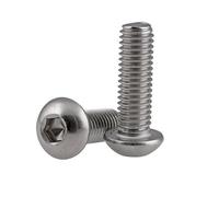10-100 pièces M1.6 M2 .5 M3 M4 M5 M6 304 A2-70 vis à tête hexagonale en acier inoxydable(304 Steel/3mm,M2 (100pcs))