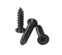 10-1000 pièces M1-M6 acier au carbone noir empreinte cruciforme tête fraisée vis autotaraudeuses, M2x16mm(500 pièces)