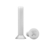10-100pcs M2/M2.5/M3/M4/M5/M6/M8 Vis isolante à tête enfichée à entaille croisée type-KM en nylon, M6x20mm