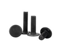 10-100pcs M5/M6/M8/M10 Vis de soudure automobile à tête plate à 3 points en acier au carbone, M6x10mm