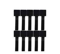 10/100pcs Reusable Cable Ties Self-Adhesive Power Cord Holder Adjustable Storage Desktop Organiser Manager pour Câbles(Black,10pcs)